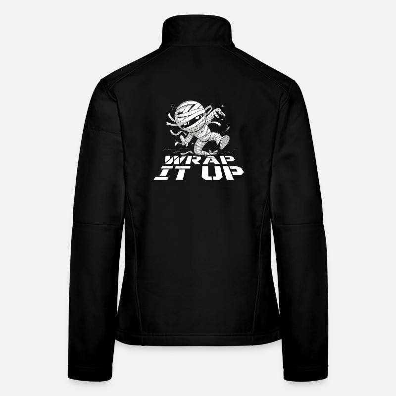 Halloween Maman Conclus Drôle Drôle Effrayant Diction Veste en tissu softshell Femme