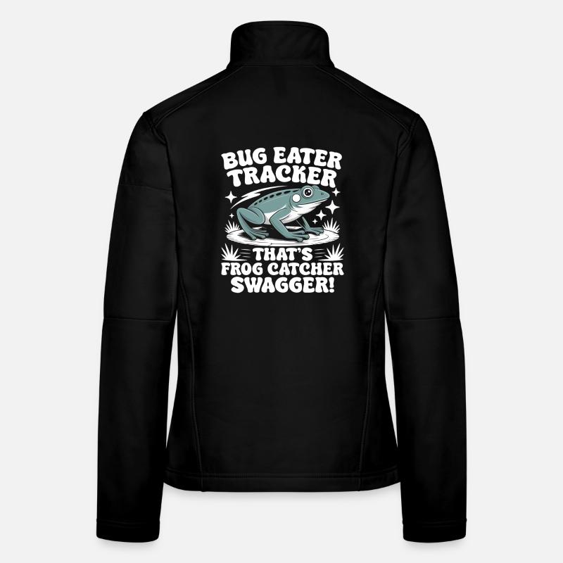 Frog Catcher Bug Eater Tracker Frog Women's Softshell Jacket