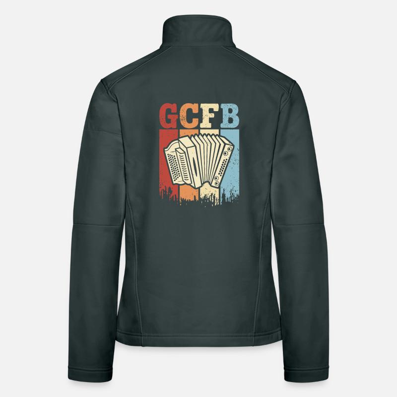 Accordéon Styrian GCFB Squeezebox Veste en tissu softshell Femme