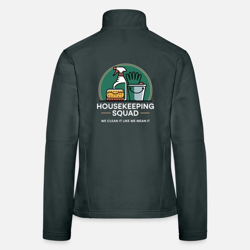 Funny Cleaning Design Women's Softshell Jacket