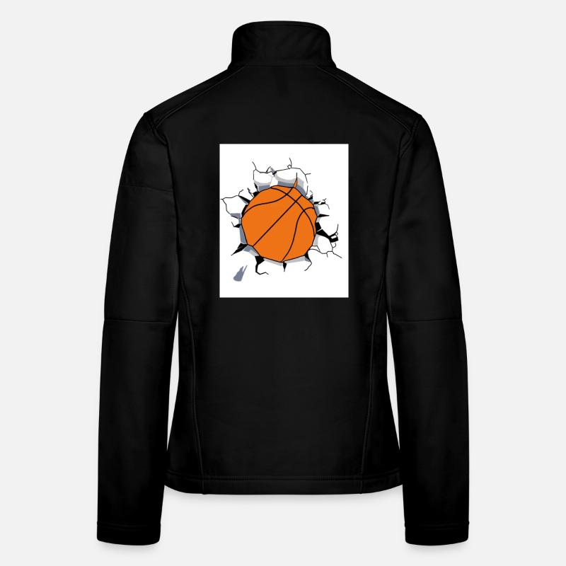 basketball - Women's Softshell Jacket - black