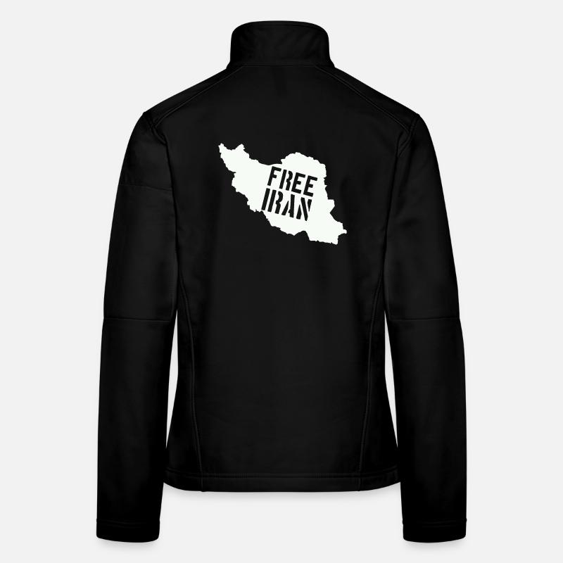 Iran Liberté Iran Libérer l’Iran Veste en tissu softshell Femme