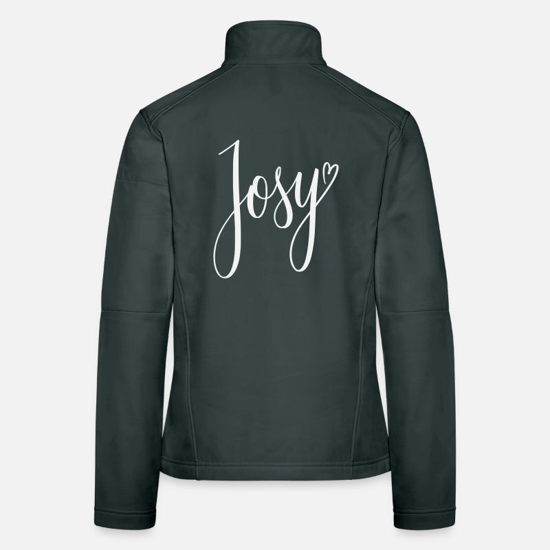 Josy Script Conception de cœurs Veste en tissu softshell Femme