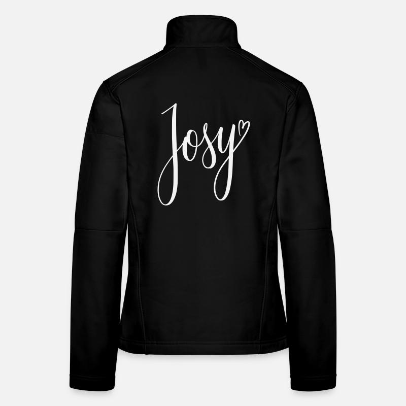 Josy Script Herz-Design Frauen Softshelljacke