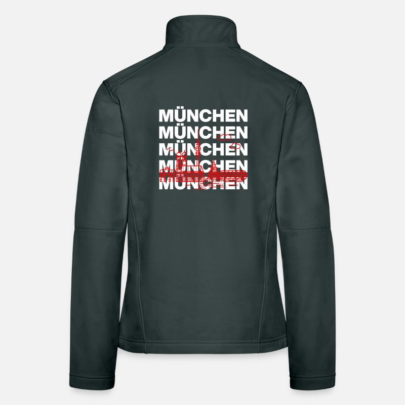 MÜNCHEN SKYLINE STACK – MIA SAN MUNICH Frauen Softshelljacke