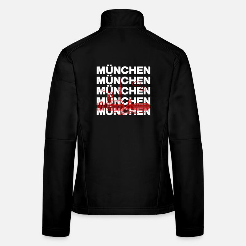 MÜNCHEN SKYLINE STACK – MIA SAN MUNICH Frauen Softshelljacke