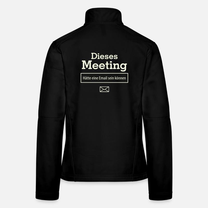 Cette réunion aurait pu être un e-mail Veste en tissu softshell Femme