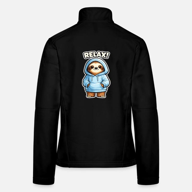 Relax Sloth Hoodie Frauen Softshelljacke