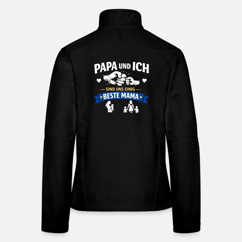 Papa, je suis meilleur maman Veste en tissu softshell Femme