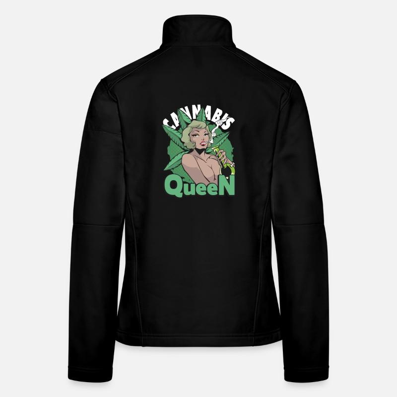 Tenue de Reine du Cannabis Veste en tissu softshell Femme