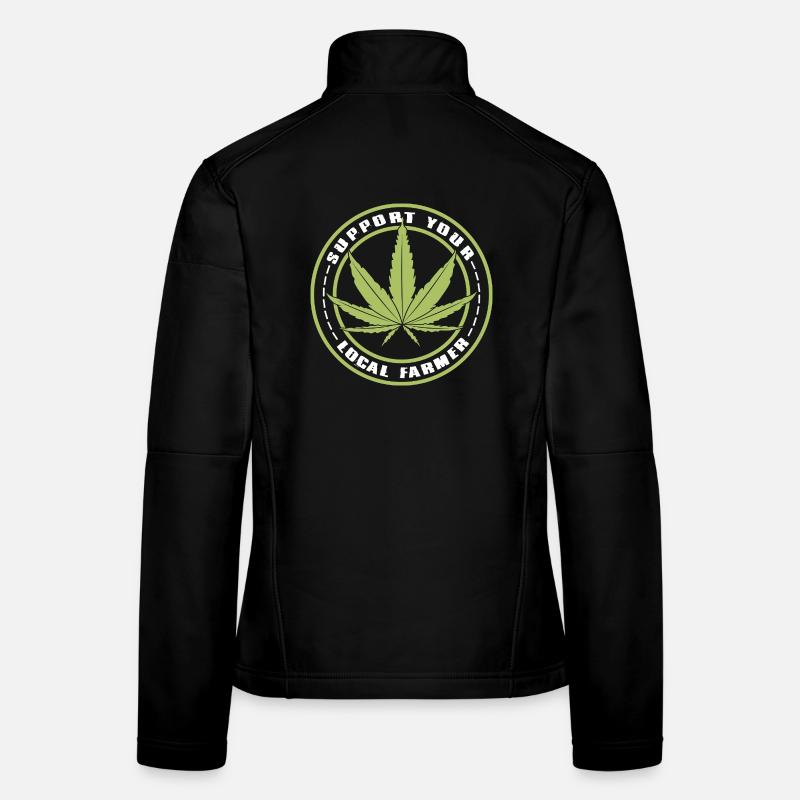 Support Your Local Farmer - Cannabis Hanf Outfit Frauen Softshelljacke