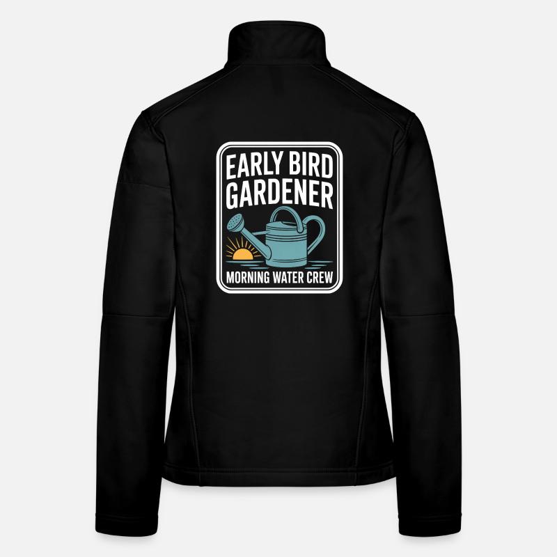 Jardinier Matinal Matinal Équipe d’eau Veste en tissu softshell Femme