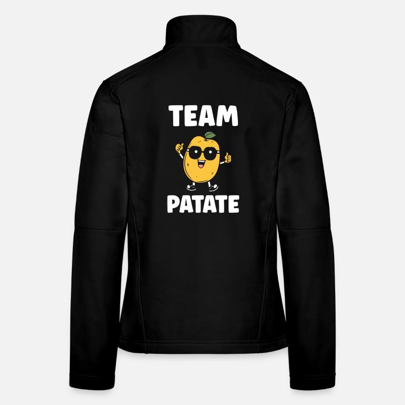 Equipe Patate Mascotte Souriante Veste en tissu softshell Femme