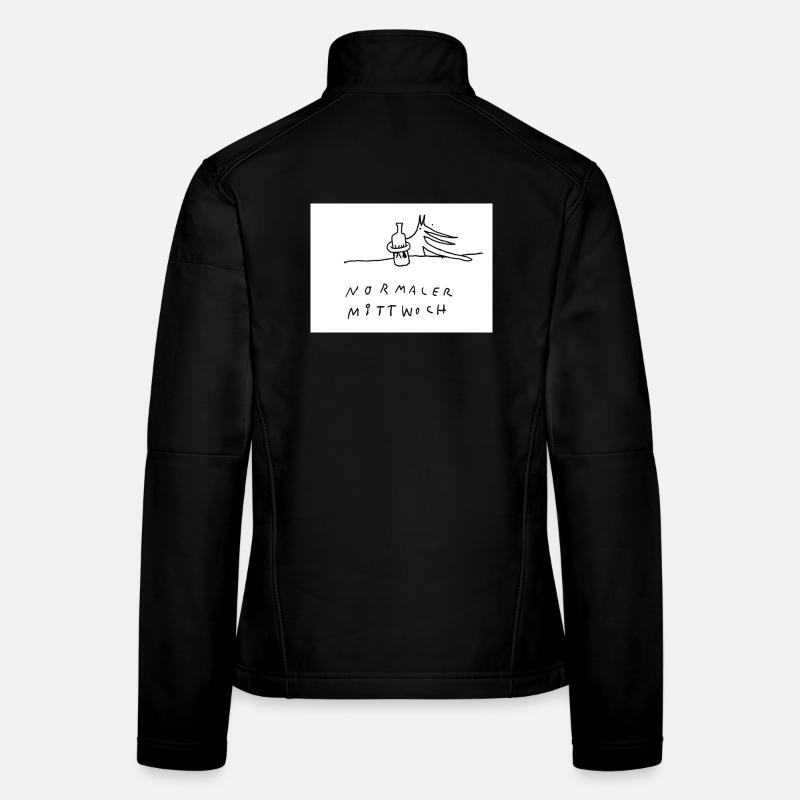 normaler_Mittwoch - Frauen Softshelljacke - Schwarz