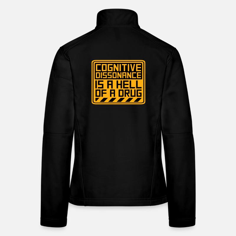 La dissonance cognitive est un sacré dicton. Veste en tissu softshell Femme