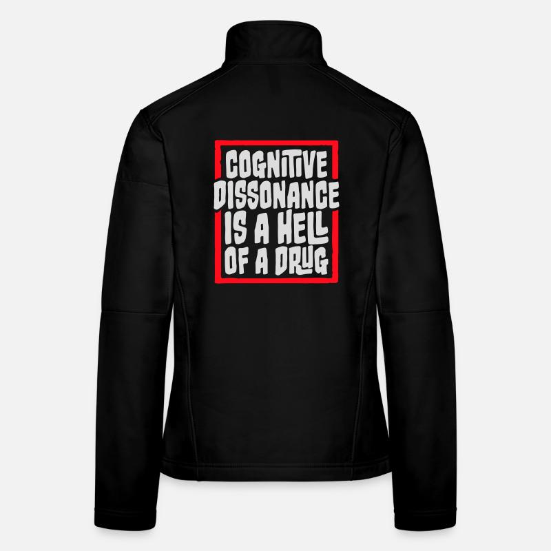 La dissonance cognitive est un sacré dicton. Veste en tissu softshell Femme