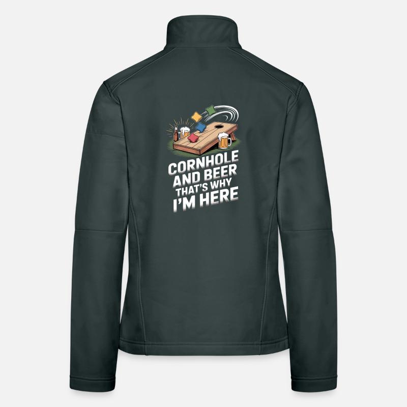 Cornhole And Beer  Women's Softshell Jacket