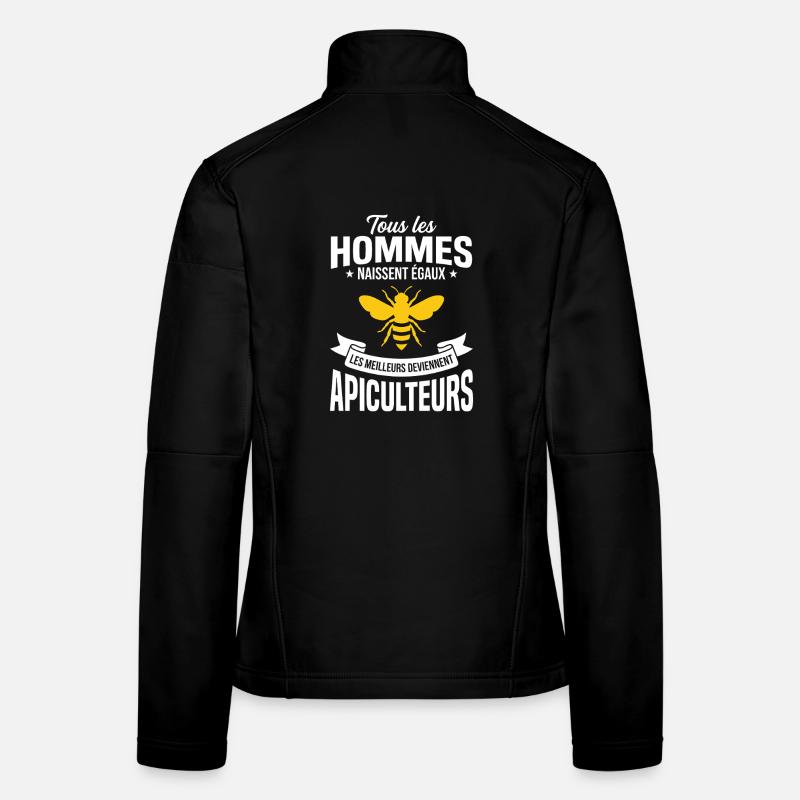 Funny beekeeping gift idea for a beekeeper Women's Softshell Jacket