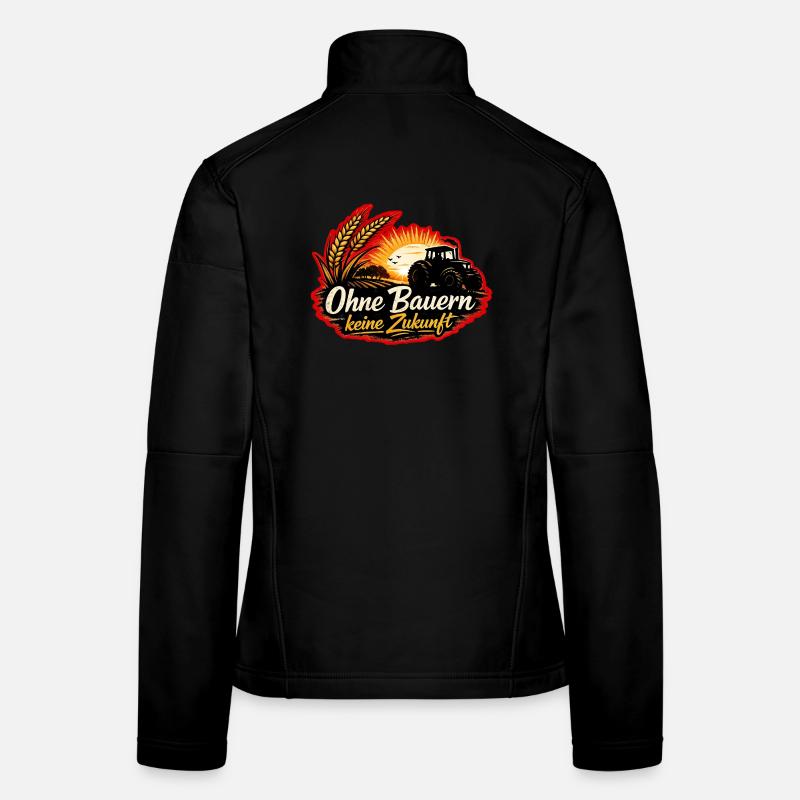 No future without farmers-agriculture-tractor Women's Softshell Jacket