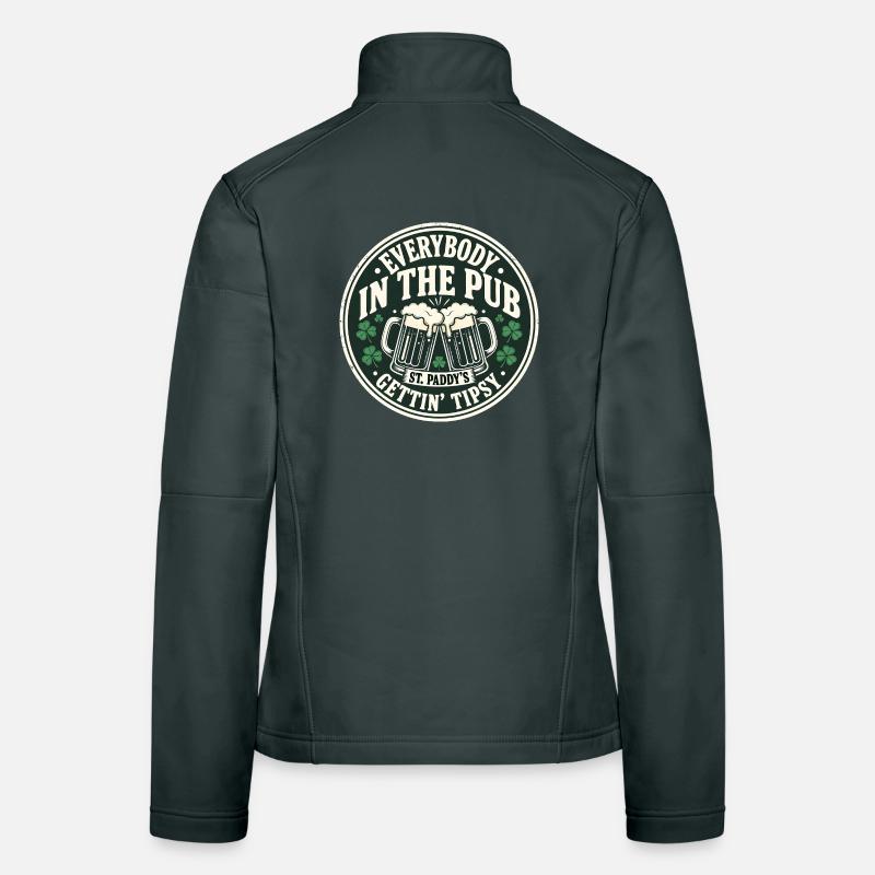 Pub Toast St Paddy's Tipsy Tee Women's Softshell Jacket
