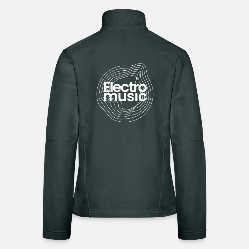 Logo Pulse de musique électro Veste en tissu softshell Femme