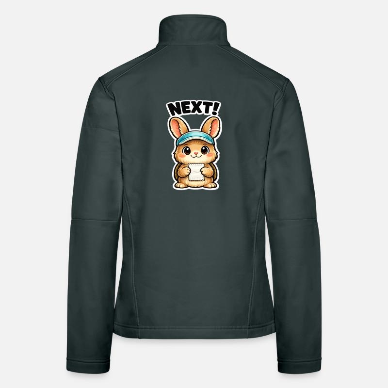 Next Bunny Note Sticker Women's Softshell Jacket