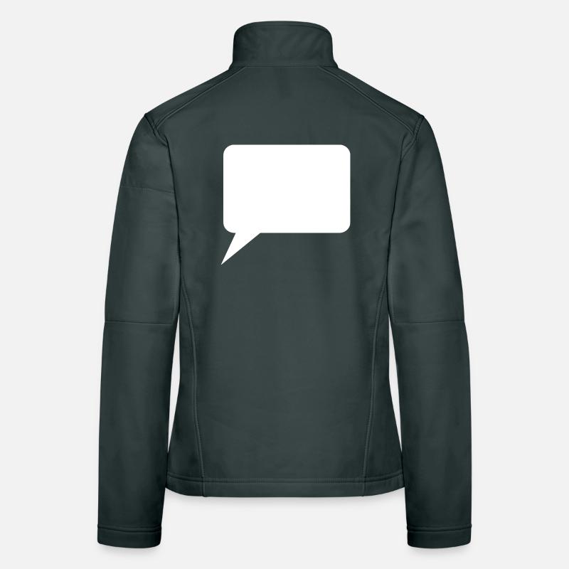 Personalize your own speech bubble comic Women's Softshell Jacket