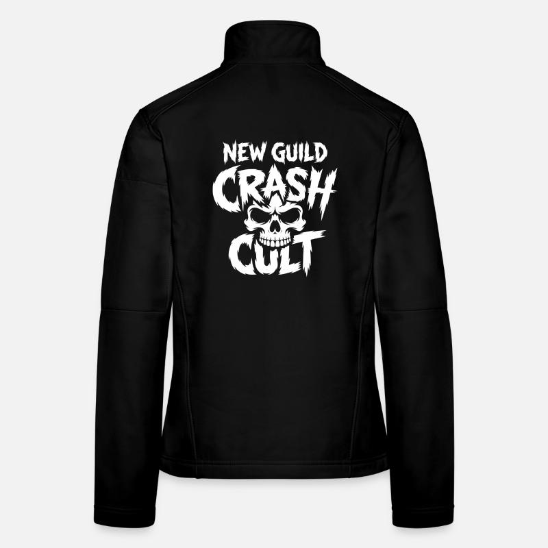 New Guild Crash Cut Skull - Frauen Softshelljacke - Schwarz