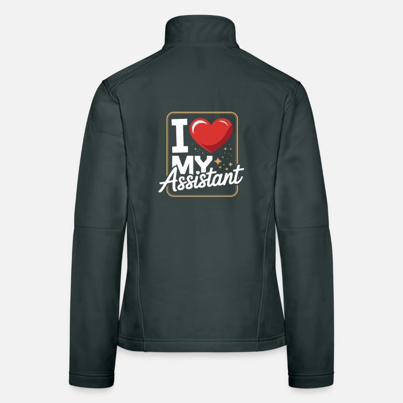 J’adore mon assistante dire pour le patron de bureau Veste en tissu softshell Femme