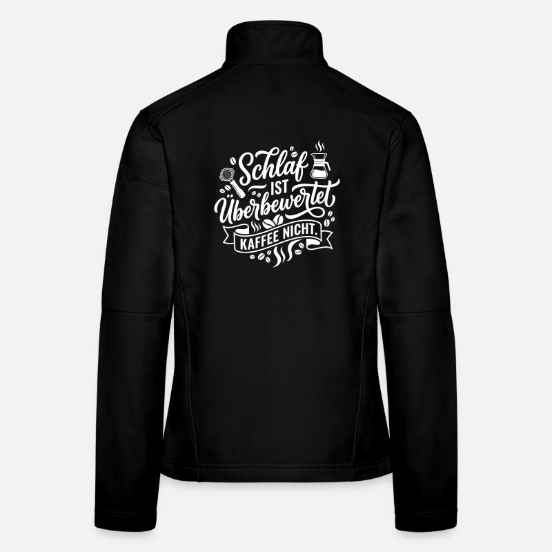 Le sommeil est surestimé du café Veste en tissu softshell Femme