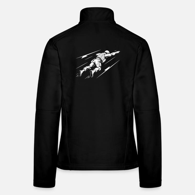 Astronaut im All - Frauen Softshelljacke - Schwarz