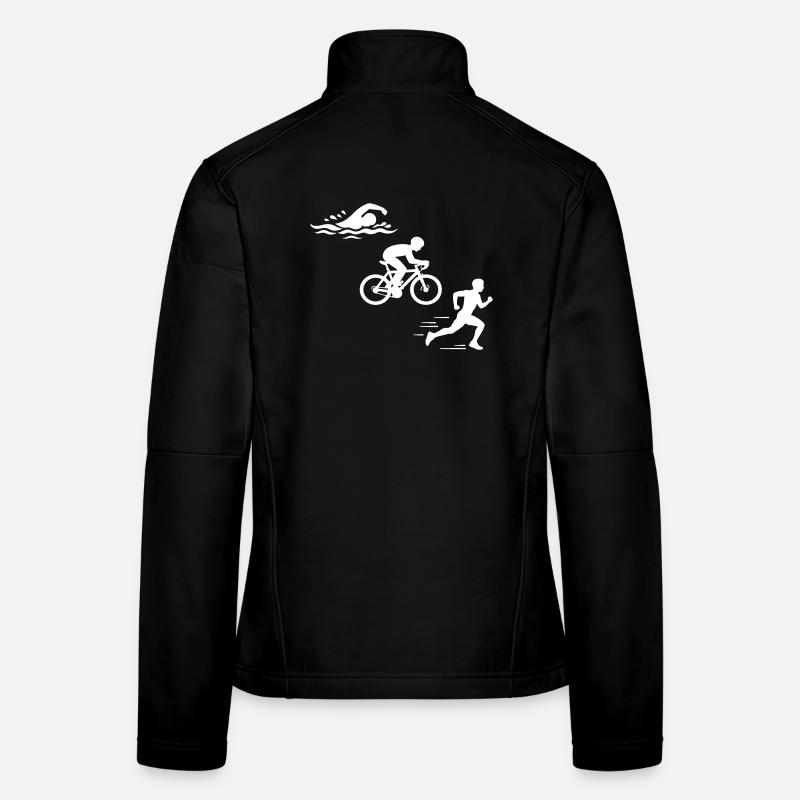 Triathlon Silhouette Triathlete Veste en tissu softshell Femme