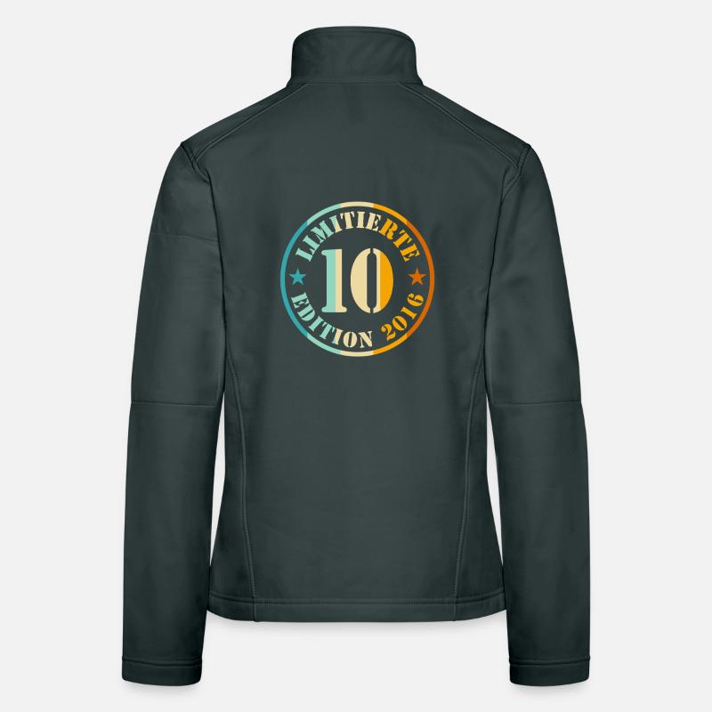 10e anniversaire Édition limitée 10 ans garçon Veste en tissu softshell Femme