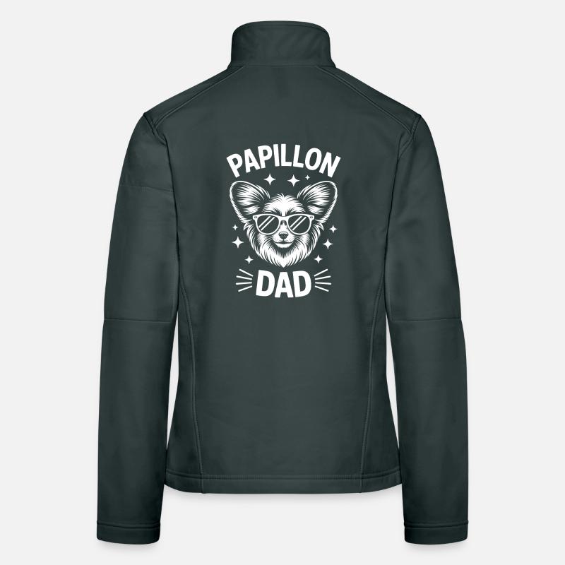 Papillon Dictons Chiens Drôle Papillon Cadeau Veste en tissu softshell Femme