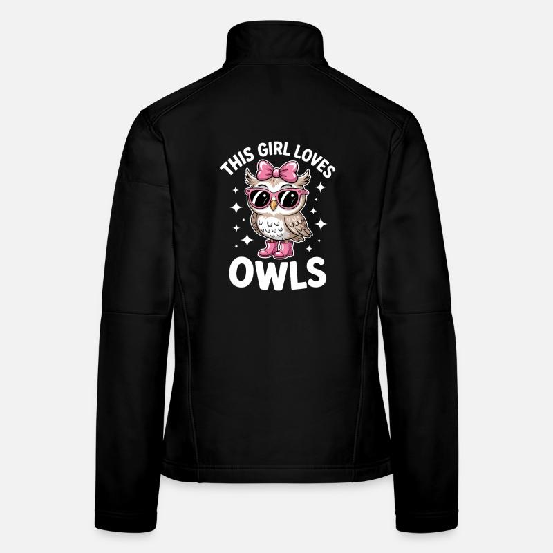 Paroles de la chouette Cadeau drôle de chouettes Veste en tissu softshell Femme