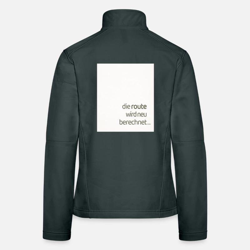The route is recalculated – a modern statement Women's Softshell Jacket