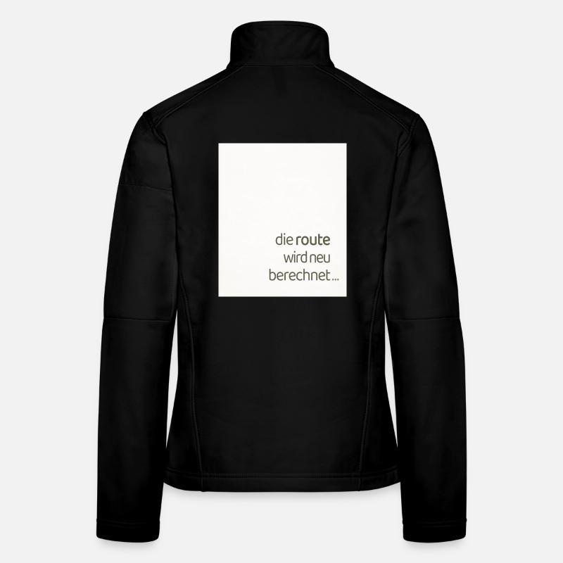 Le tracé est recalculé – une affirmation moderne Veste en tissu softshell Femme
