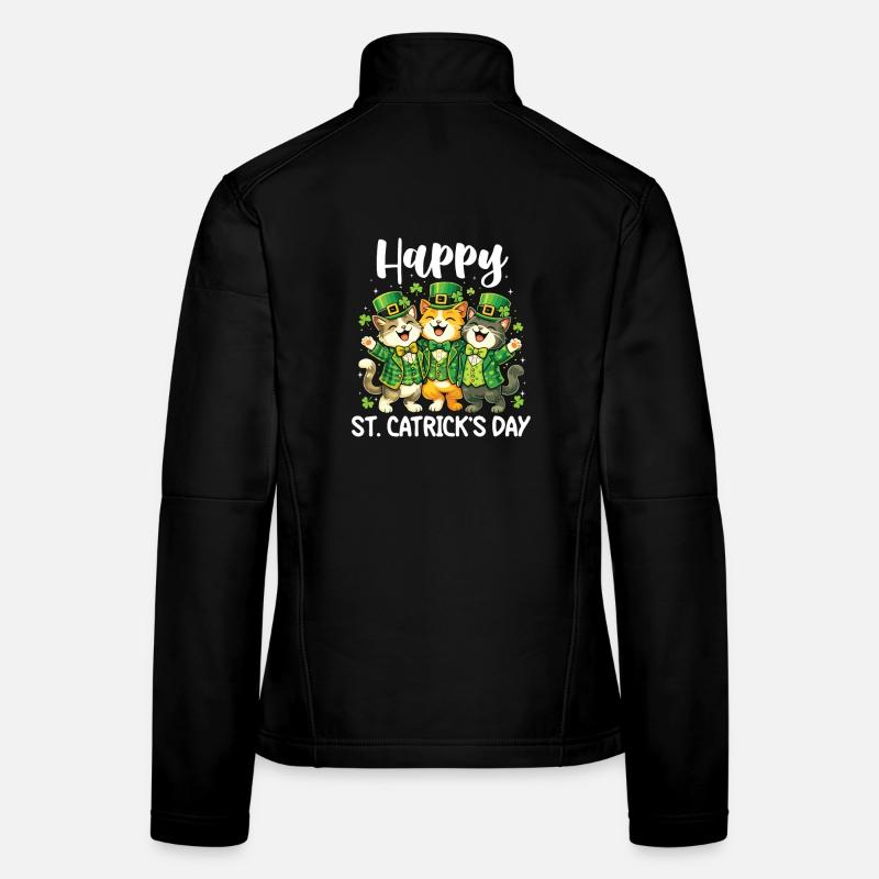 Joyeuse Saint-Patrick Irlandais - Saint-Patrick Veste en tissu softshell Femme