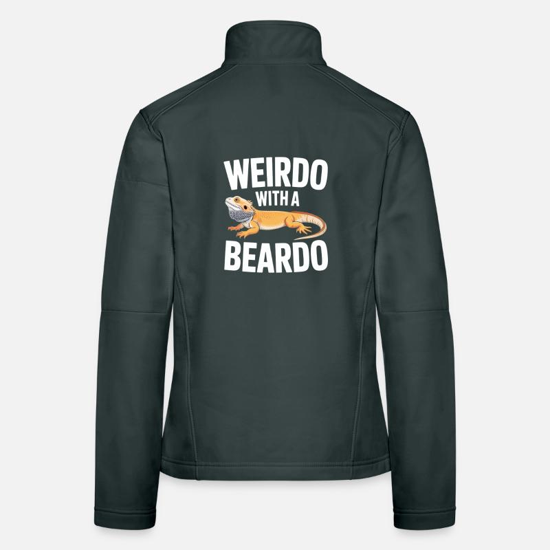 Beardo Lizard Caption Tee Women's Softshell Jacket