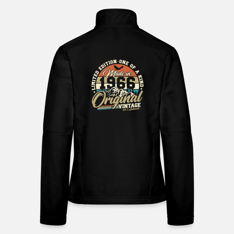 Cadeau d’anniversaire du Born Millésime 1966 Veste en tissu softshell Femme