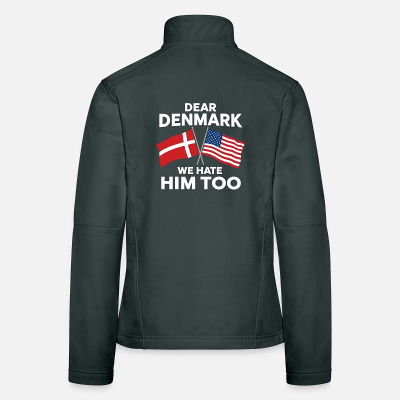 Dear Denmark We Hate Him Too Veste en tissu softshell Femme