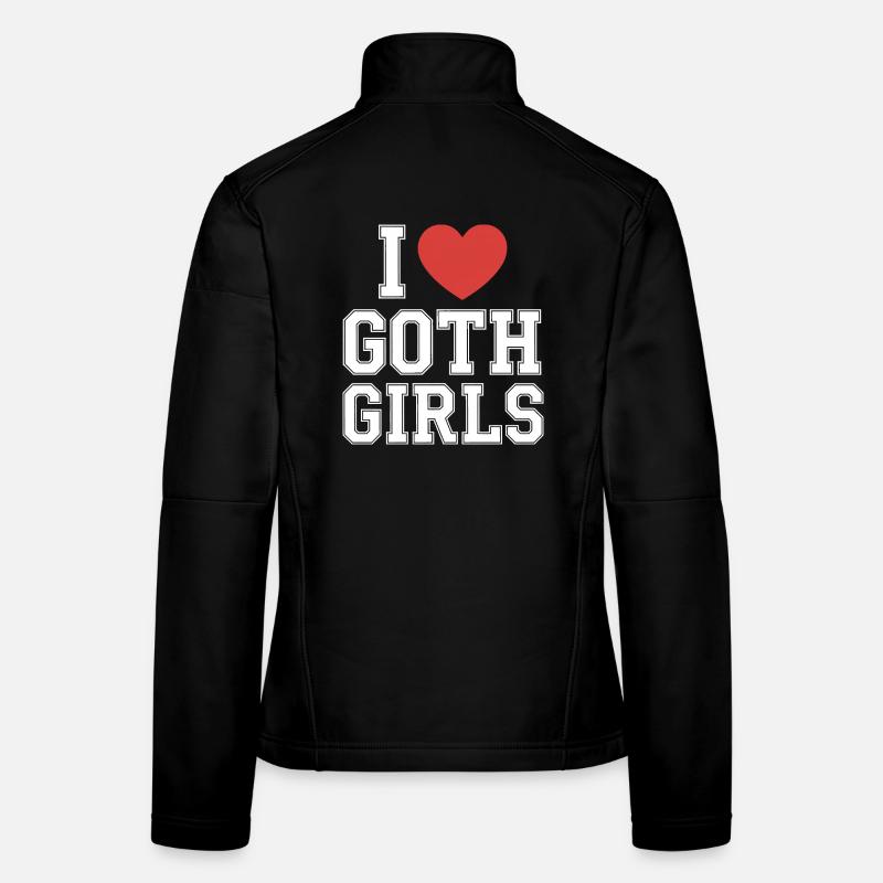 J’aime les filles gothiques Veste en tissu softshell Femme