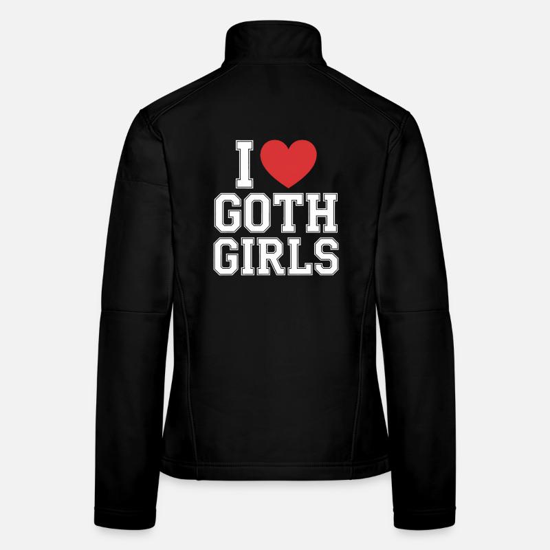 Ich liebe Goth Girls Frauen Softshelljacke