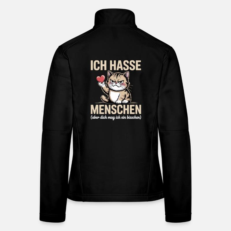 Ich hasse Menschen – dich mag ich trotzdem Frauen Softshelljacke