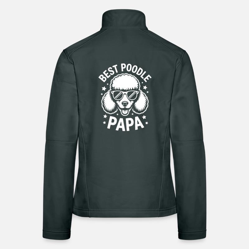 Paroles de caniche Caniche Cadeau drôle de caniche Veste en tissu softshell Femme