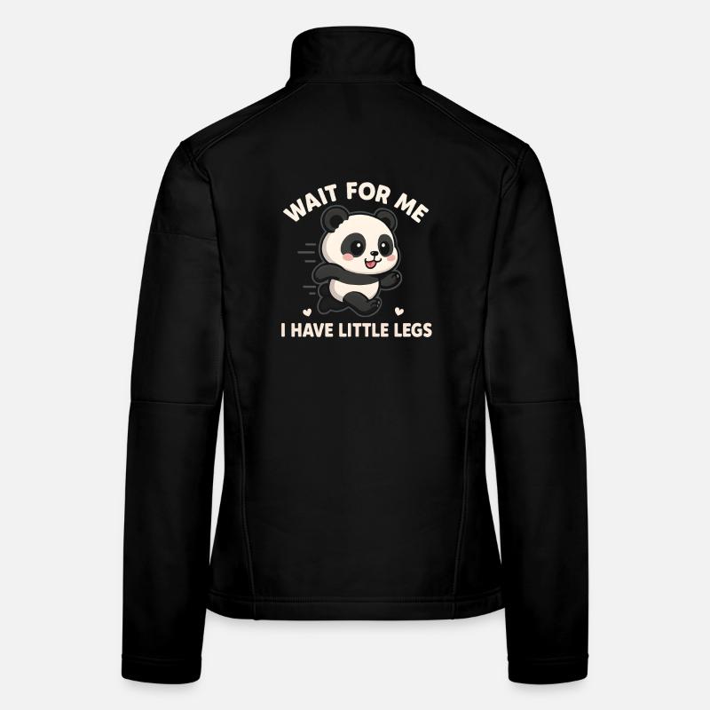 Panda dit Humour Mème Idée de cadeau drôle Drôle Veste en tissu softshell Femme