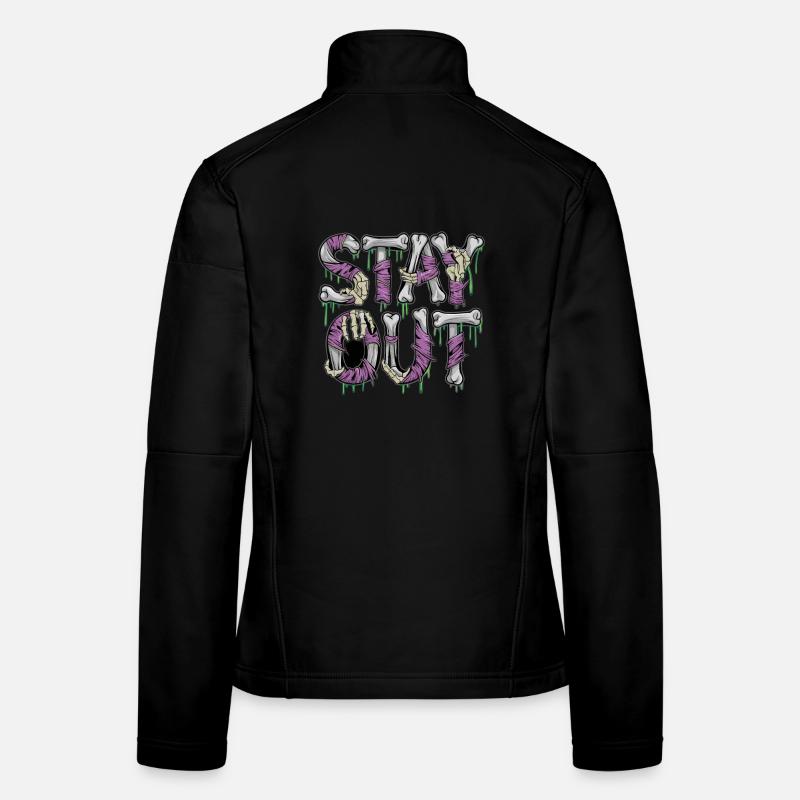 Stai fuori Ossa Scheletro Horror Dice Horror - Giacca softshell da donna - nero