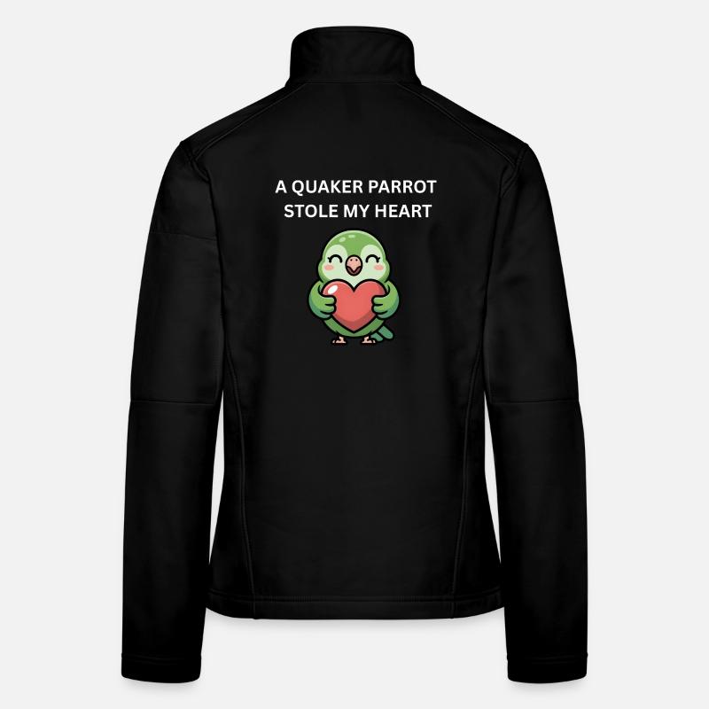 Perroquet quaker a volé mon cœur - Perruche moine mignonne Veste en tissu softshell Femme