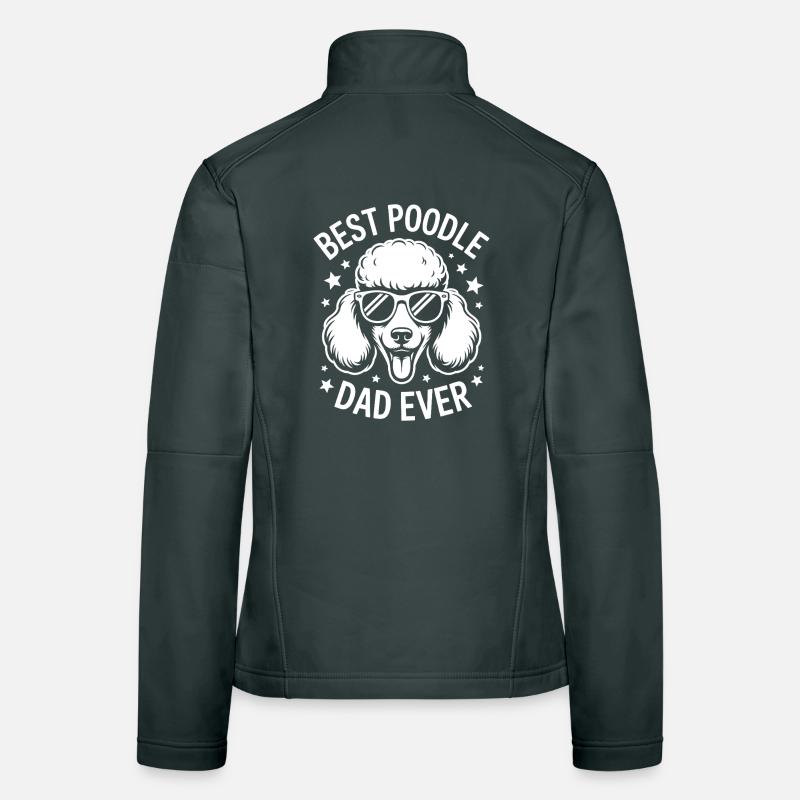 Paroles de caniche Caniche Cadeau drôle de caniche Veste en tissu softshell Femme