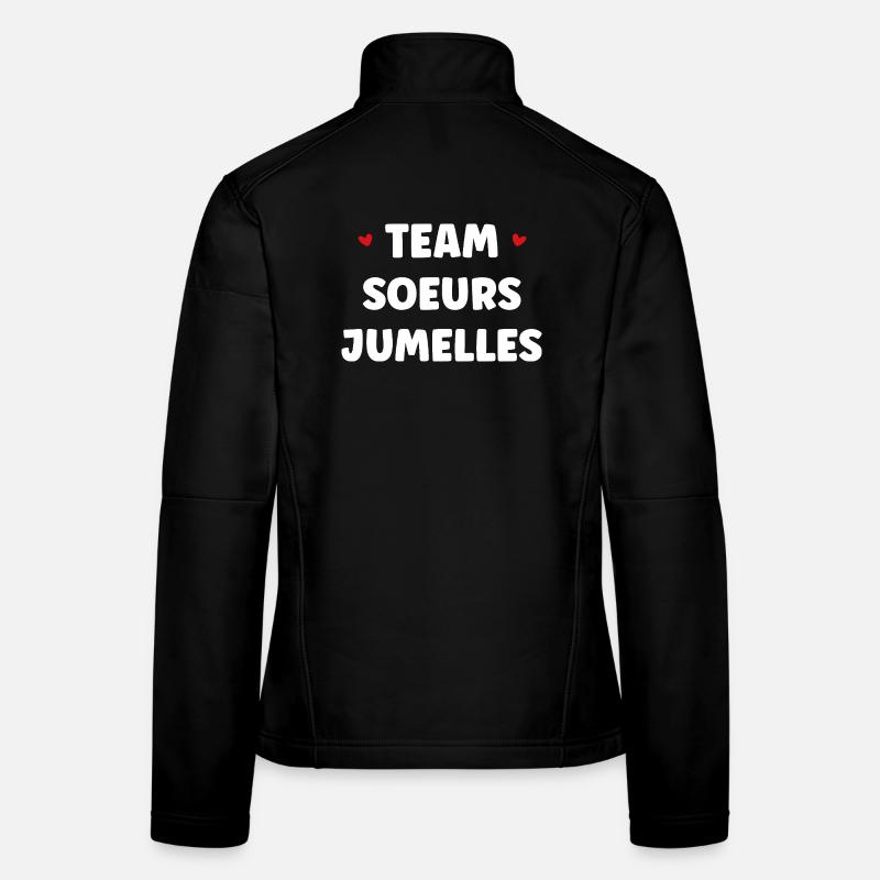 Team Zwillingsschwestern Frauen Softshelljacke